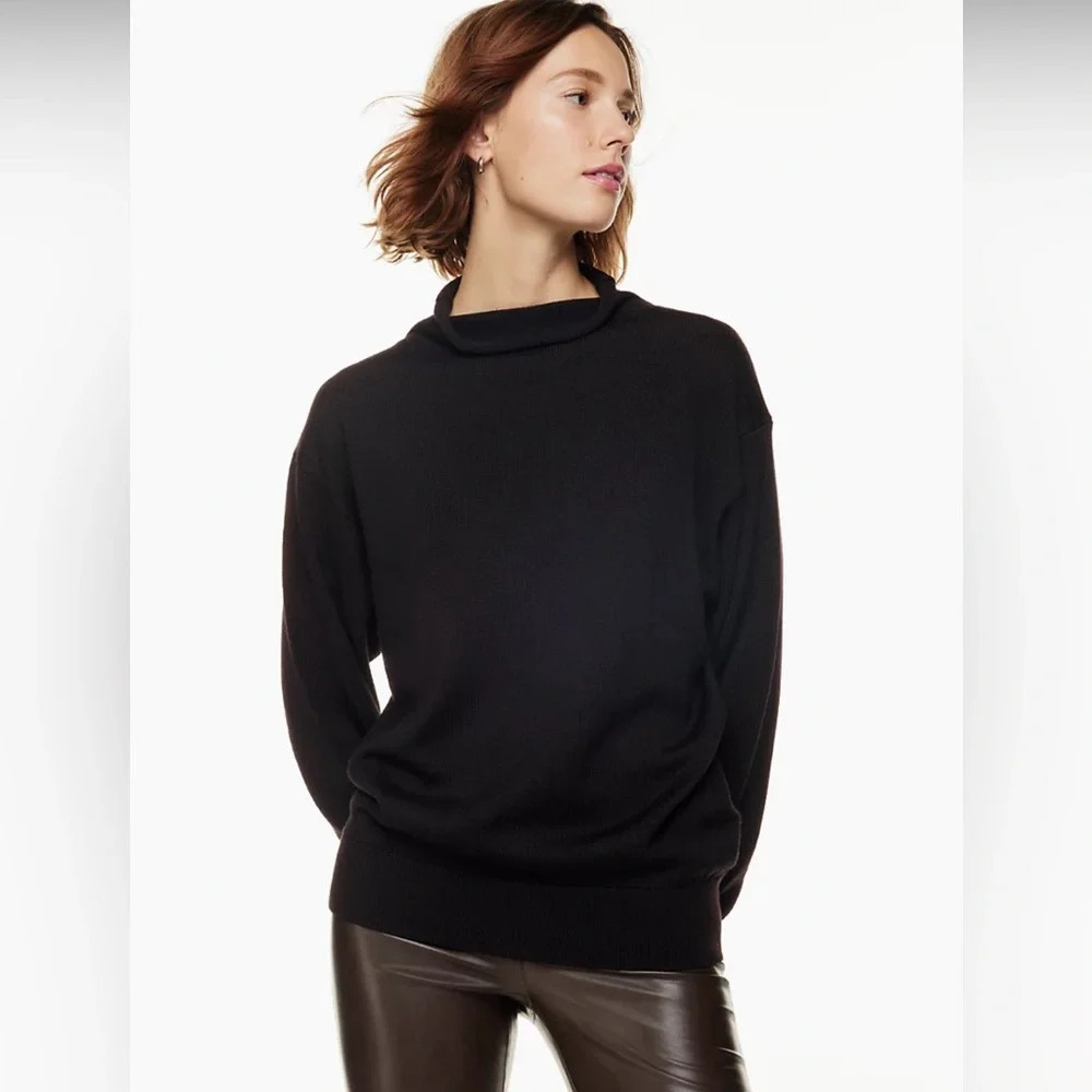 NWT Aritzia Wilfred Montpellier Turtleneck Black XS